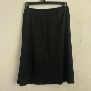 Vanity Fair Classic Black A-Line Skirt